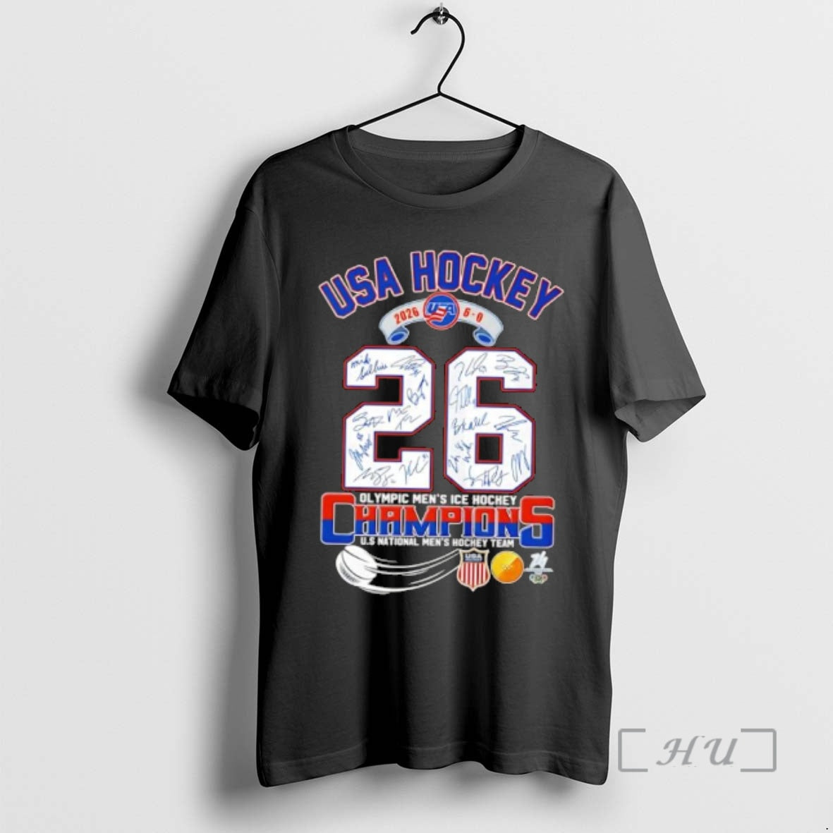 Officials Usa Hockey 2026 Olympic Mens Ice Hockey Champions T-Shirts, Hoodie, Sweatshirt | HypeDripTees.com