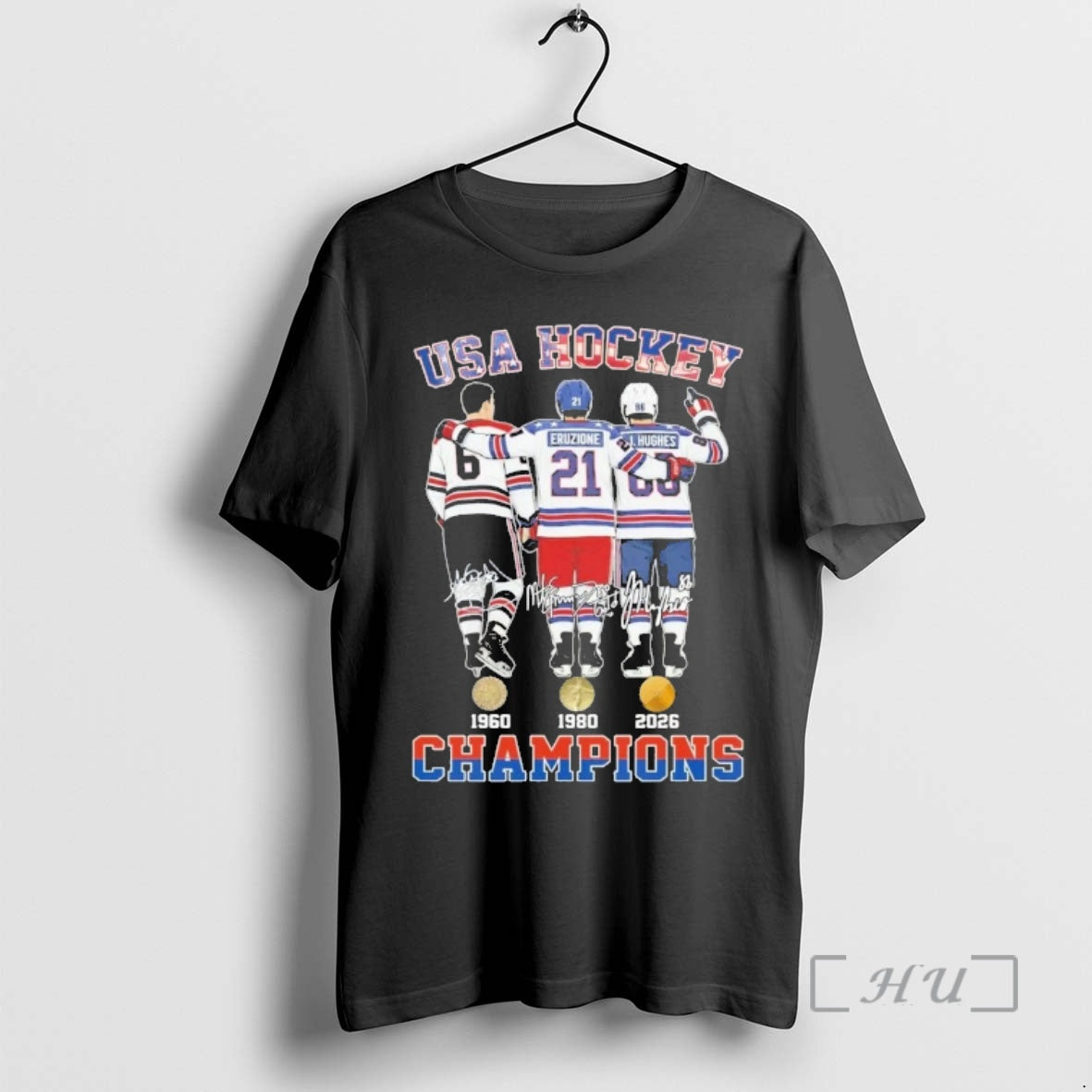 Officials Usa Hockey Champions 1960 1980 2026 Signatures T-Shirts, Hoodie, Sweatshirt | HypeDripTees.com