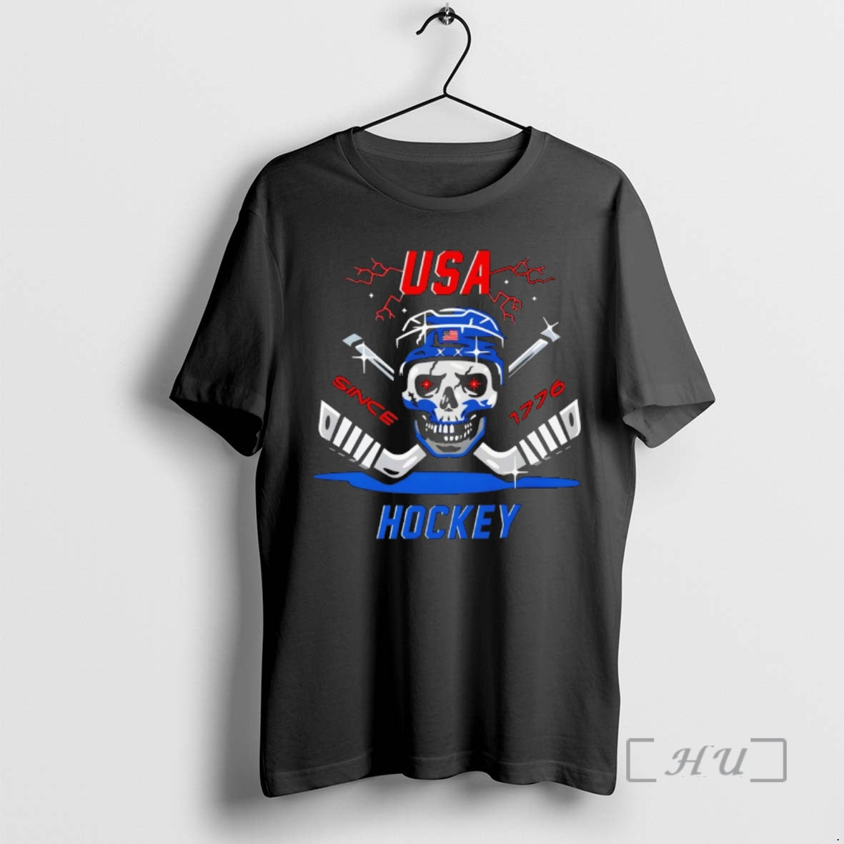 Officials Usa Hockey Skull Since 1776 Champions Olympic 2026 Vintage T-Shirts, Hoodie, Sweatshirt | HypeDripTees.com