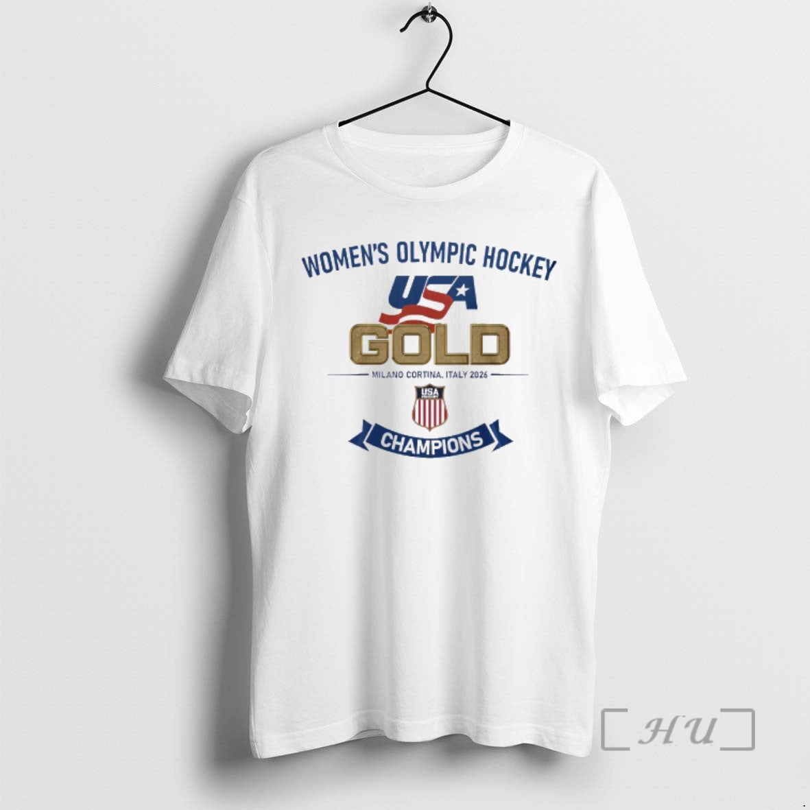 Officials Usa Hockey Womens Olympic Hockey Gold Milano Cortina Italy 2026 Champions Premium T Shirts Hoodie, Sweatshirt