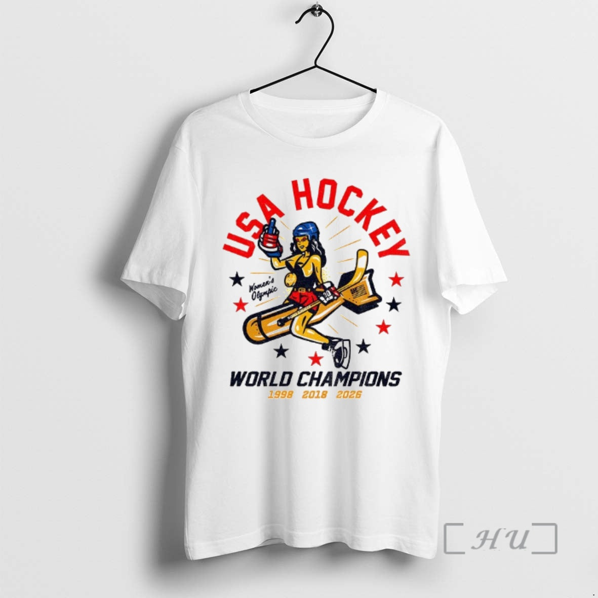 Officials Usa Hockey Womens Olympics World Champions 1998 2018 2026 T-Shirts, Hoodie, Sweatshirt | HypeDripTees.com