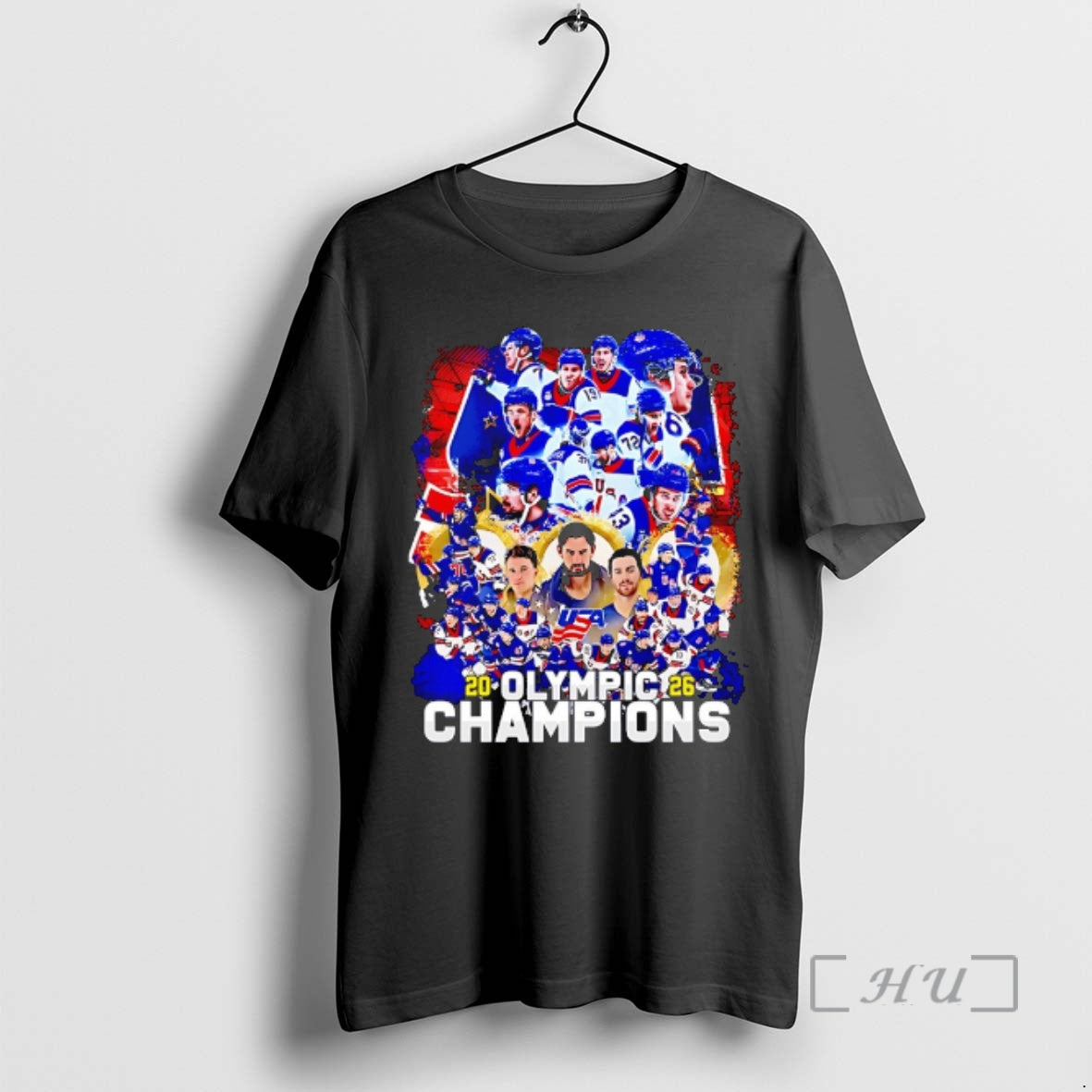 Officials Usa Ice Hockey Team Champions Winter Olympics At Milano Cortina Italia 2026 Graphic Premium T-Shirts, Hoodie,...