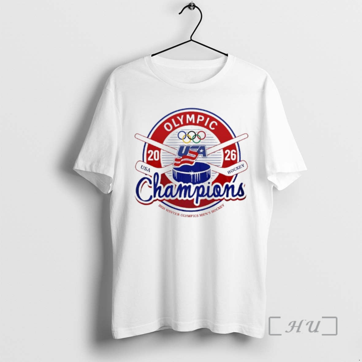 Officials Usa Men Hockey Milano Cortina Olympics Champions 2026 Logo T-Shirts, Hoodie, Sweatshirt | HypeDripTees.com