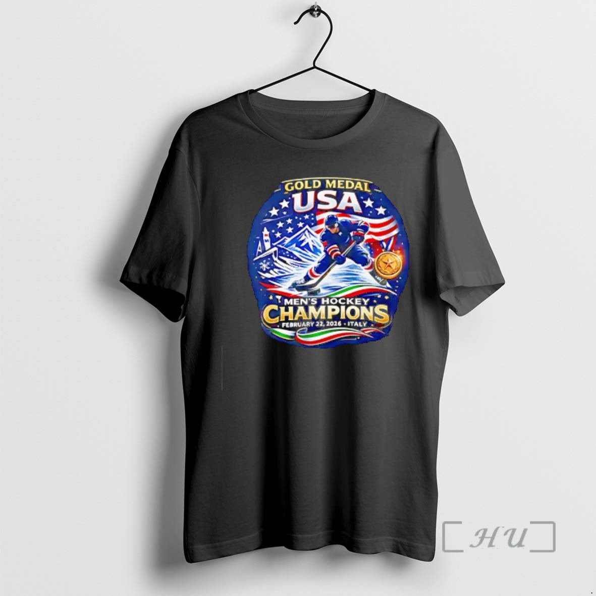 Officials Usa Mens Hockey Gold Medal Champions Feb 22 2026 In Italy Premium T Shirts Hoodie, Sweatshirt | HypeDripTees.com