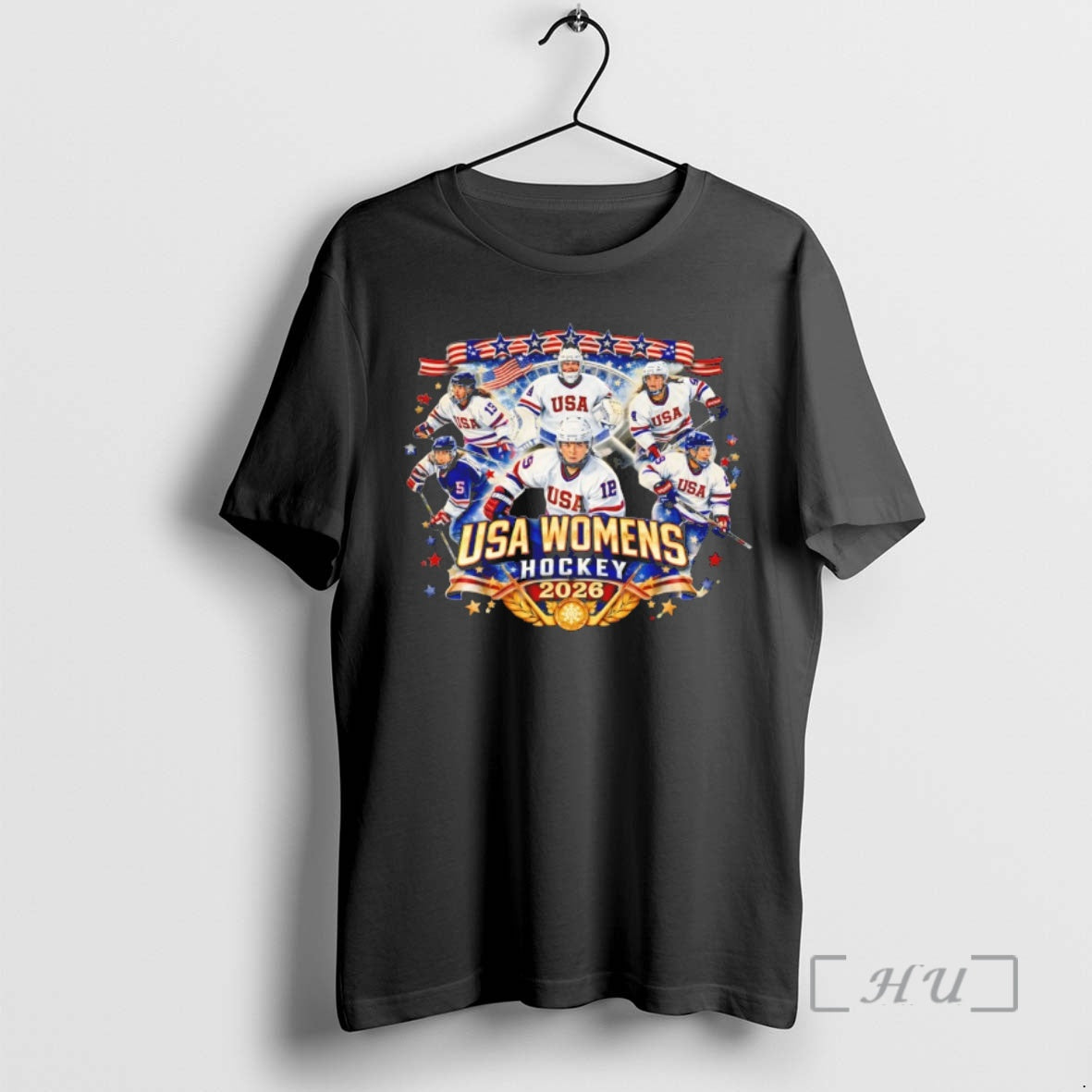 Officials Usa Womens Hockey 2026 Winter Games Patriotic Ice Graphic T-Shirts, Hoodie, Sweatshirt | HypeDripTees.com