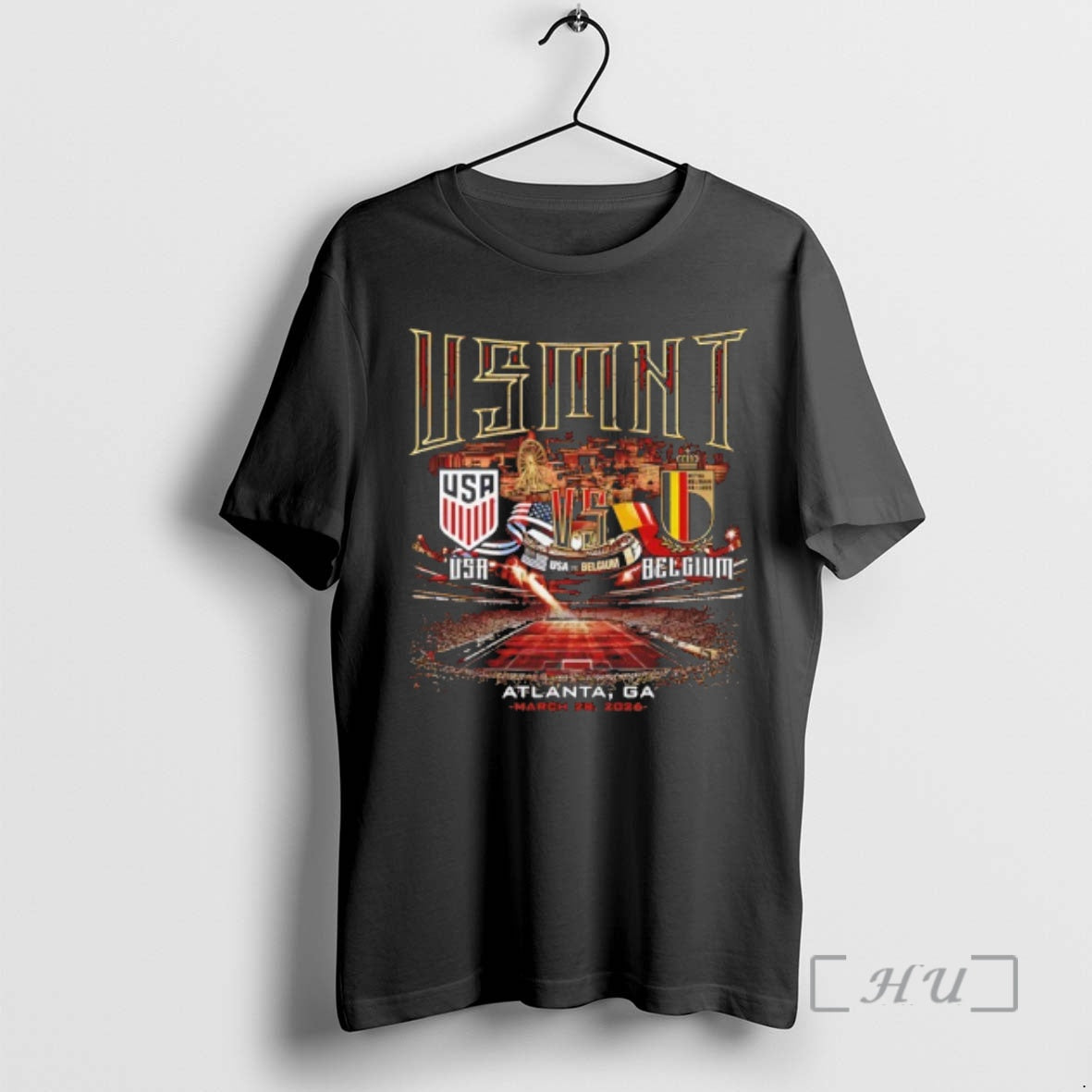 Officials Usmnt Vs Belgium 2026 Atlanta Ga Match Up T-Shirts, Hoodie, Sweatshirt | HypeDripTees.com