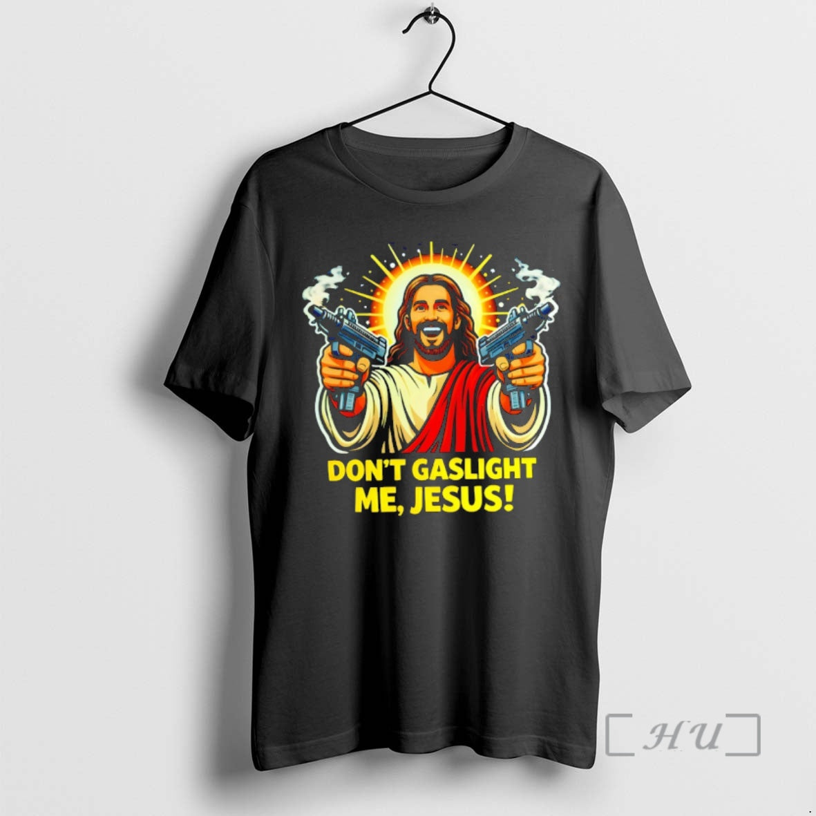 Officials Uzi Jesus Dont Gaslight Me Jesus Dungeon Crawler Carl T-Shirts, Hoodie, Sweatshirt | HypeDripTees.com