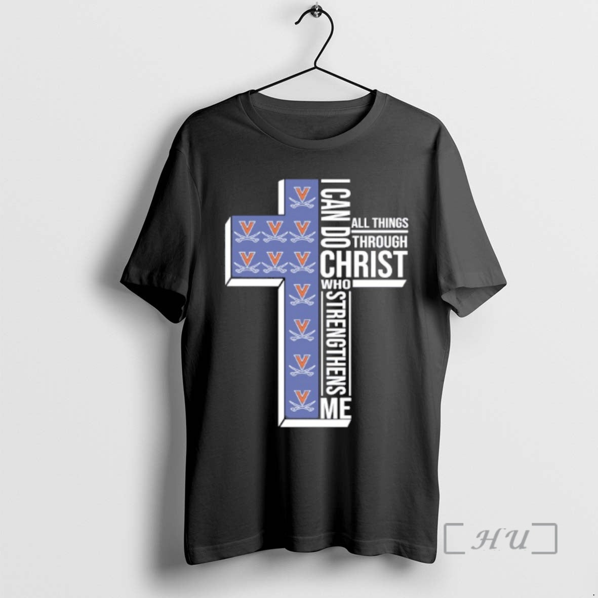 Officials Virginia Cavaliers Cross I Can Do All Things Through Christ Who Strengthen Me Premium