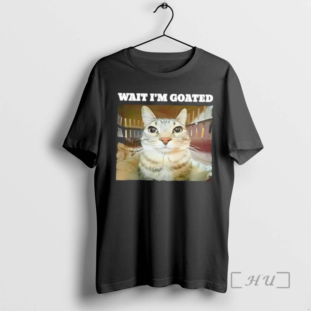 Officials Wait Im Goated Funny Tabby Cat Expression T-Shirts, Hoodie, Sweatshirt | HypeDripTees.com