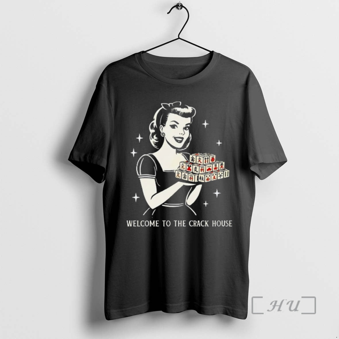 Officials Women Holding Mahjong Welcome To The Crack House Vintage T-Shirts, Hoodie, Sweatshirt | HypeDripTees.com