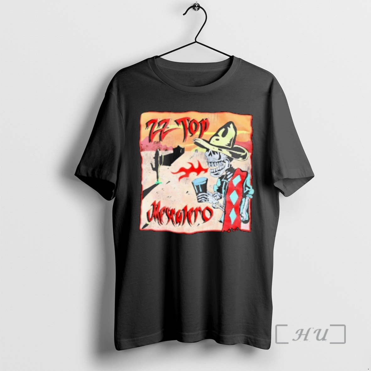 Officials Zz Top Mescalero Skeleton Desert Scene T-Shirts, Hoodie, Sweatshirt | HypeDripTees.com