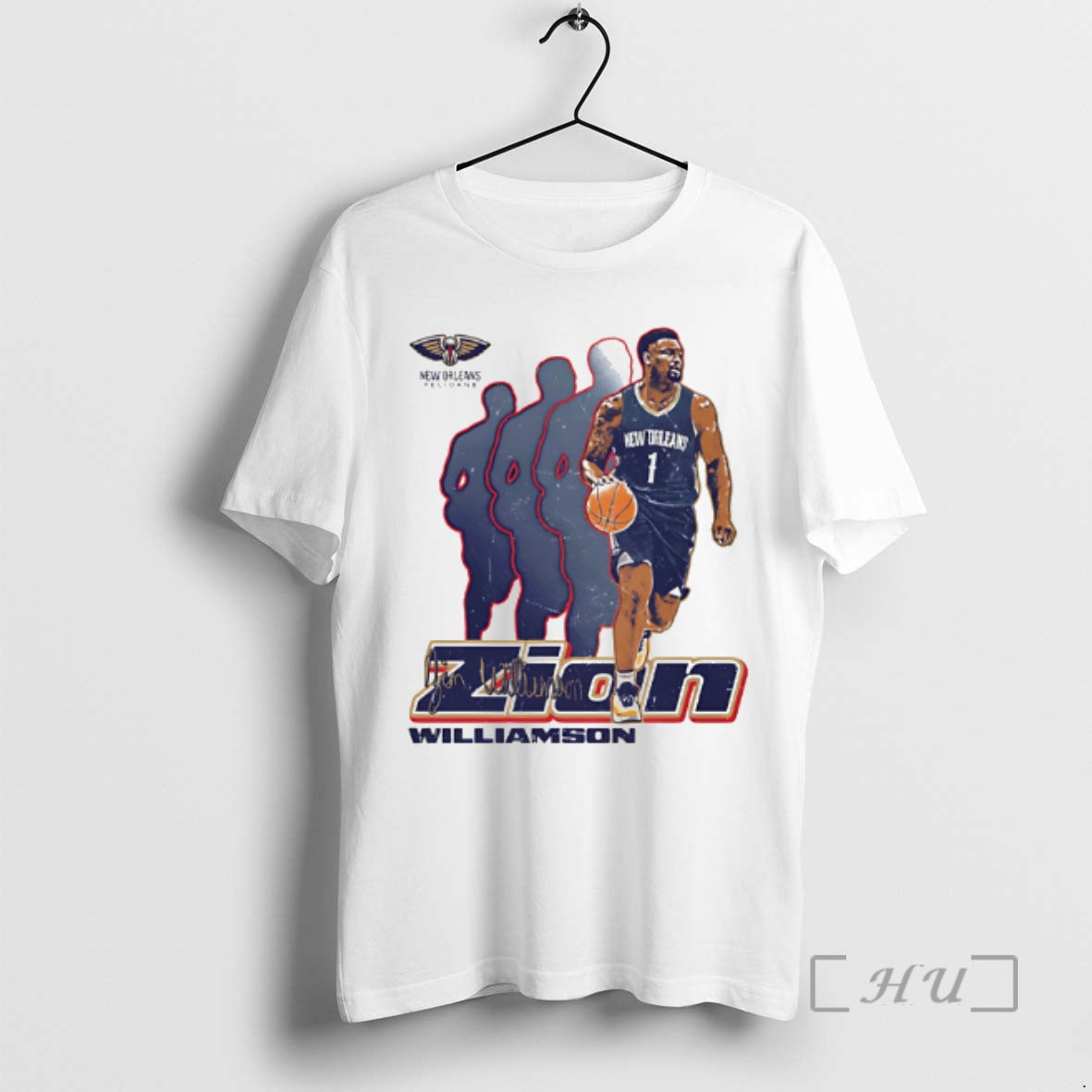 Officials Zion Williamson New Orleans Pelicans Retro Signature T-Shirts, Hoodie, Sweatshirt | HypeDripTees.com