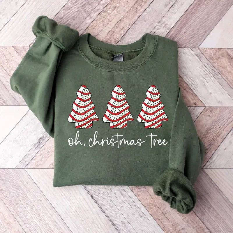 Oh Christmas Tree Sweatshirt, Christmas Sweatshirt Funny, Sweashirt, Hoodie, Unisex Shirt Menswear Tops | HypeDripTees.com