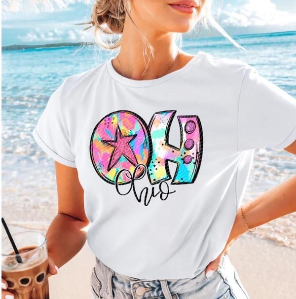 Ohio Neon Splash DTF Transfers - THIS IS NOT A SHIRT Hoodie, Sweatshirt | HypeDripTees.com