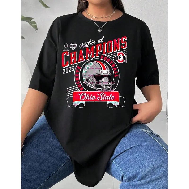 Ohio State National Champions 2025 Football Shirt, Football Png, National Championship Hoodie, Sweatshirt | HypeDripTees.com