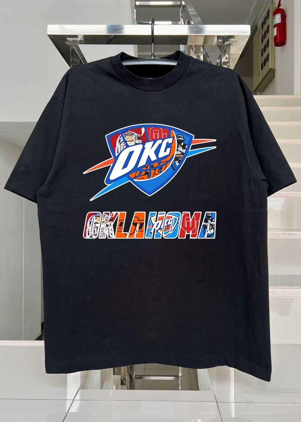 Oklahoma Sports Apparel OKC Logo Oklahoma Sooners Oilers T-Shirt