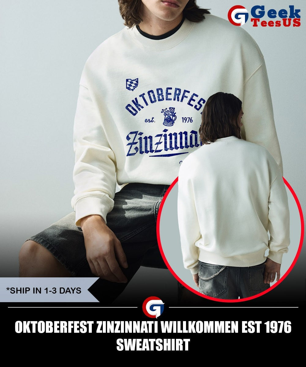 Oktoberfest Zinzinnati Willkommen Est 1976 T-shirt