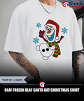 Olaf Frozen Olaf Santa hat Christmas shirt