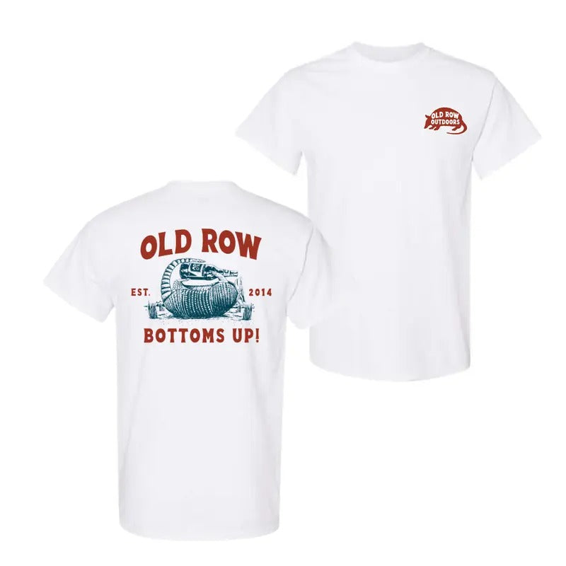 Old Row Bottoms Up Armadillo 2 Sided Shirt, Unisex Shirt, Trendy Shirt Hoodie, Sweatshirt | HypeDripTees.com