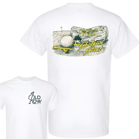 Old Row Golf Shotgun Start T-shirt Unisex 2 sides