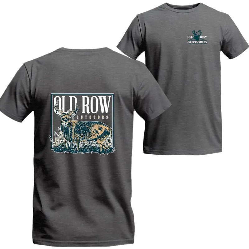 Old Row Outdoors Trophy Buck Graphic 2Sides T-shirt, Versatile Fashion Choices For Men And Women TOP MENSWEAR, shirt...