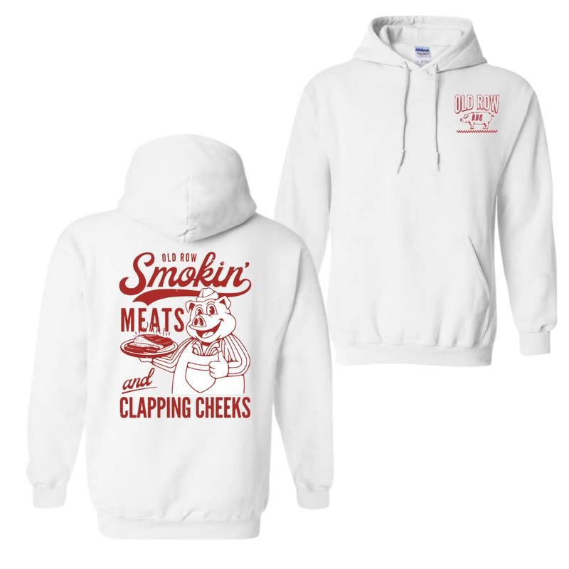 Old Row The Smokin' Meats Graphic Hoodie Sweatshirt T-Shirt, For Men And Women, Trendy Shirt | HypeDripTees.com