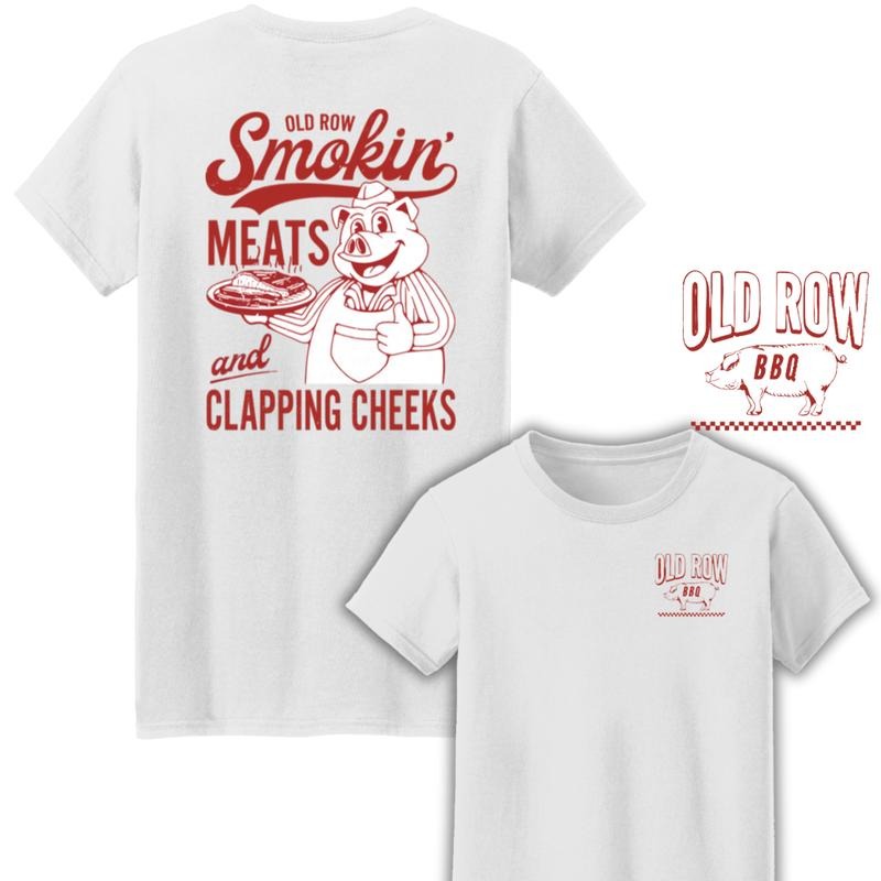 Old Row The Smokin' Meats Two Sides Cotton Unisex T-Shirt Hoodie, Sweatshirt | HypeDripTees.com