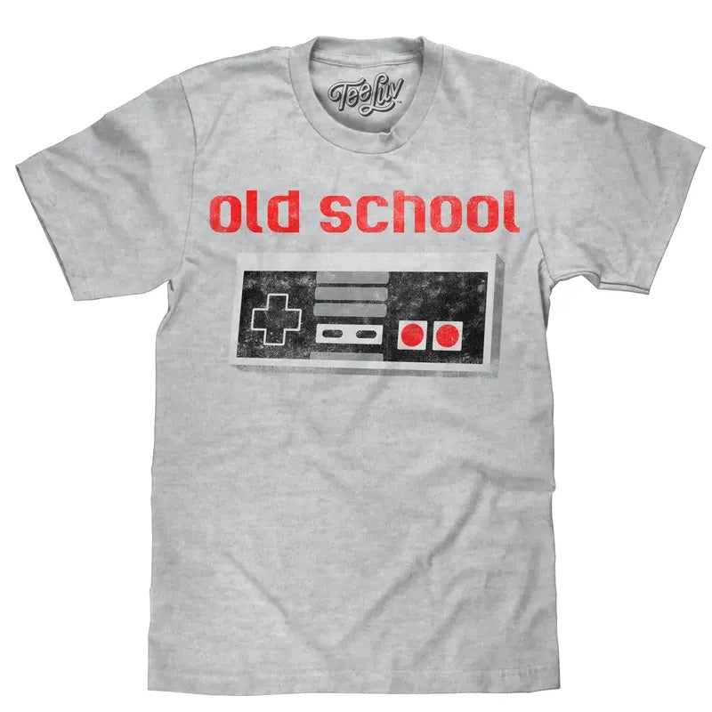 Old School T-Shirt - Gray Hoodie, Sweatshirt | HypeDripTees.com