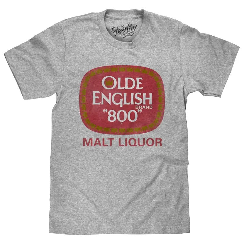 Olde English "800" Logo T-Shirt - Gray Hoodie, Sweatshirt | HypeDripTees.com