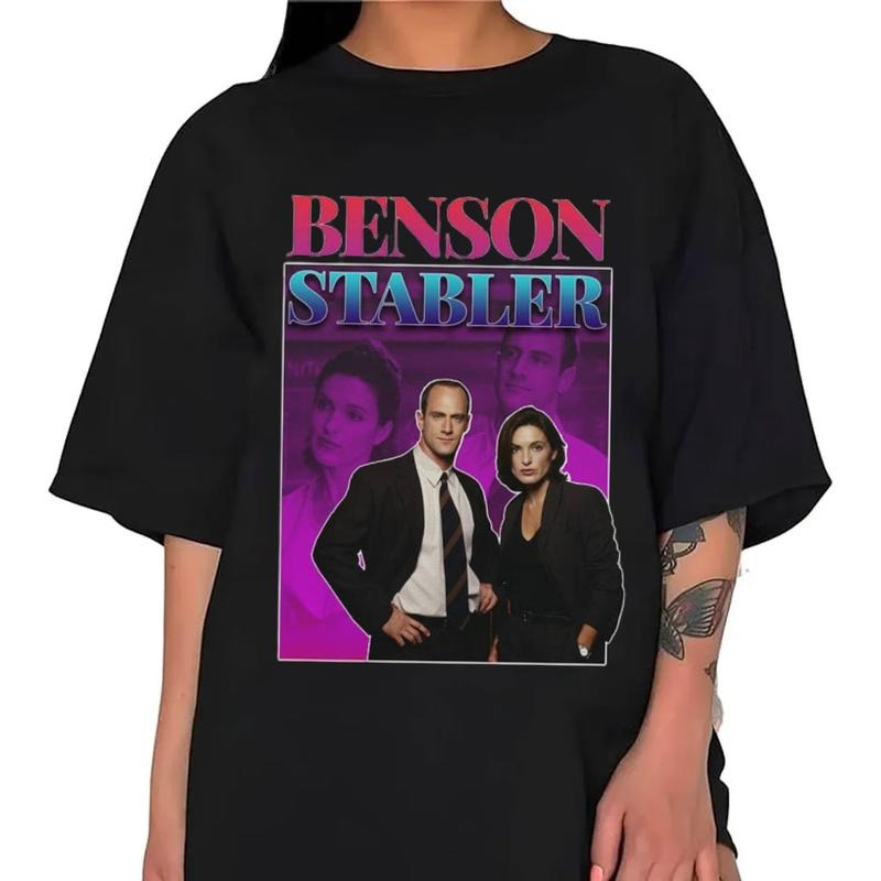 Olivia Benson Amp Elliot Stabler 90s T Shirt, 90s Movie Shirt, Law And Order Svu Tee, Fan Tee Retro Aesthetic T Shirt,...