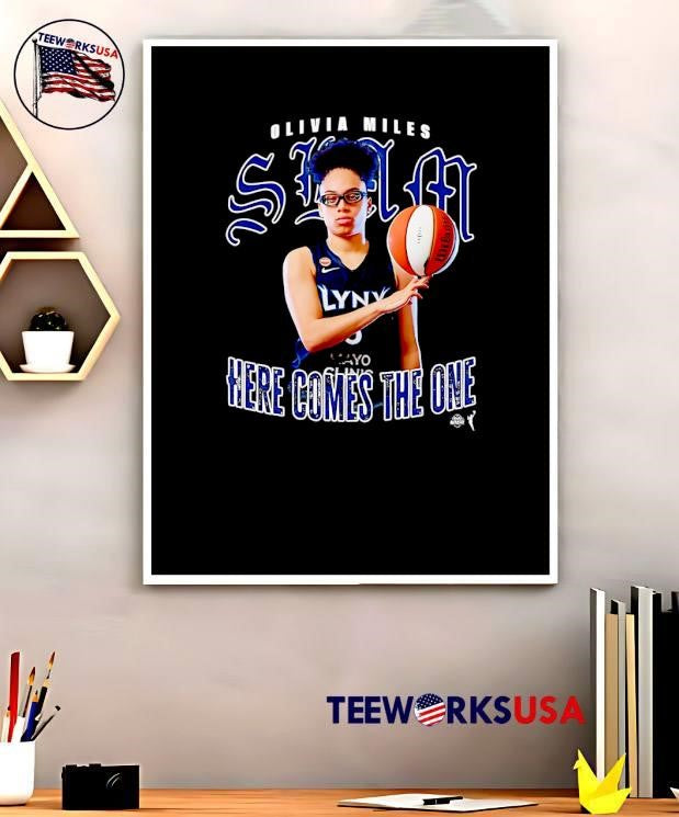 Olivia Miles Spinning Basketball Here Comes the One Minnesota Lynx T-Shirt