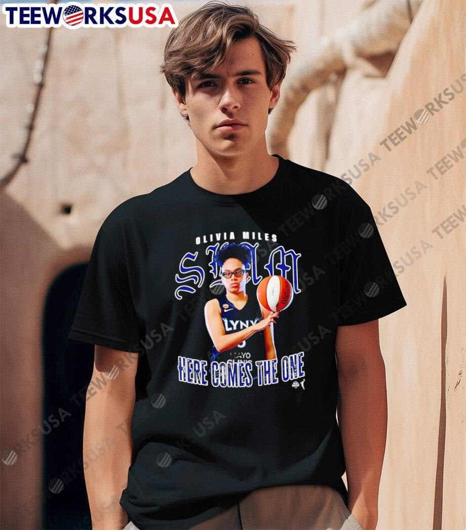Olivia Miles Spinning Basketball Here Comes the One Minnesota Lynx T-Shirt