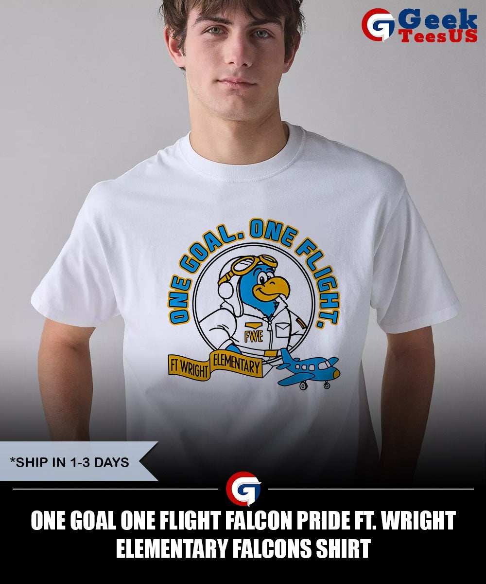 One Goal One Flight Falcon Pride Ft. Wright Elementary Falcons shirt