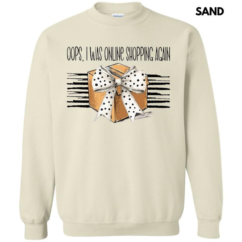 Online Shopping Again Sweatshirt T-Shirts, Hoodie | HypeDripTees.com