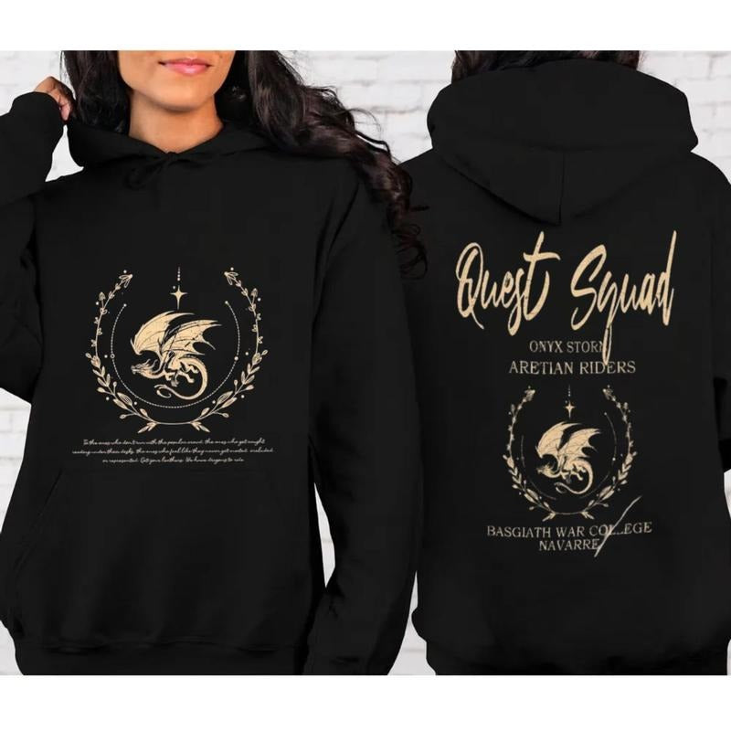 Onyx Storm 2 Sides Sweatshirt, Xaden Riorsoon Violet Tshirt, Fourth Wing T Shirt, Basgiath War, Quest Squad Shirts,...
