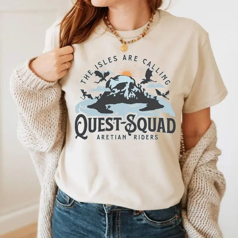 Onyx Storm Shirt Tropical Quest Squad Tee Fourth Wing Merch Xaden Riorson Clothes Violet Bookish Top Romantasy Fan Ridoc...