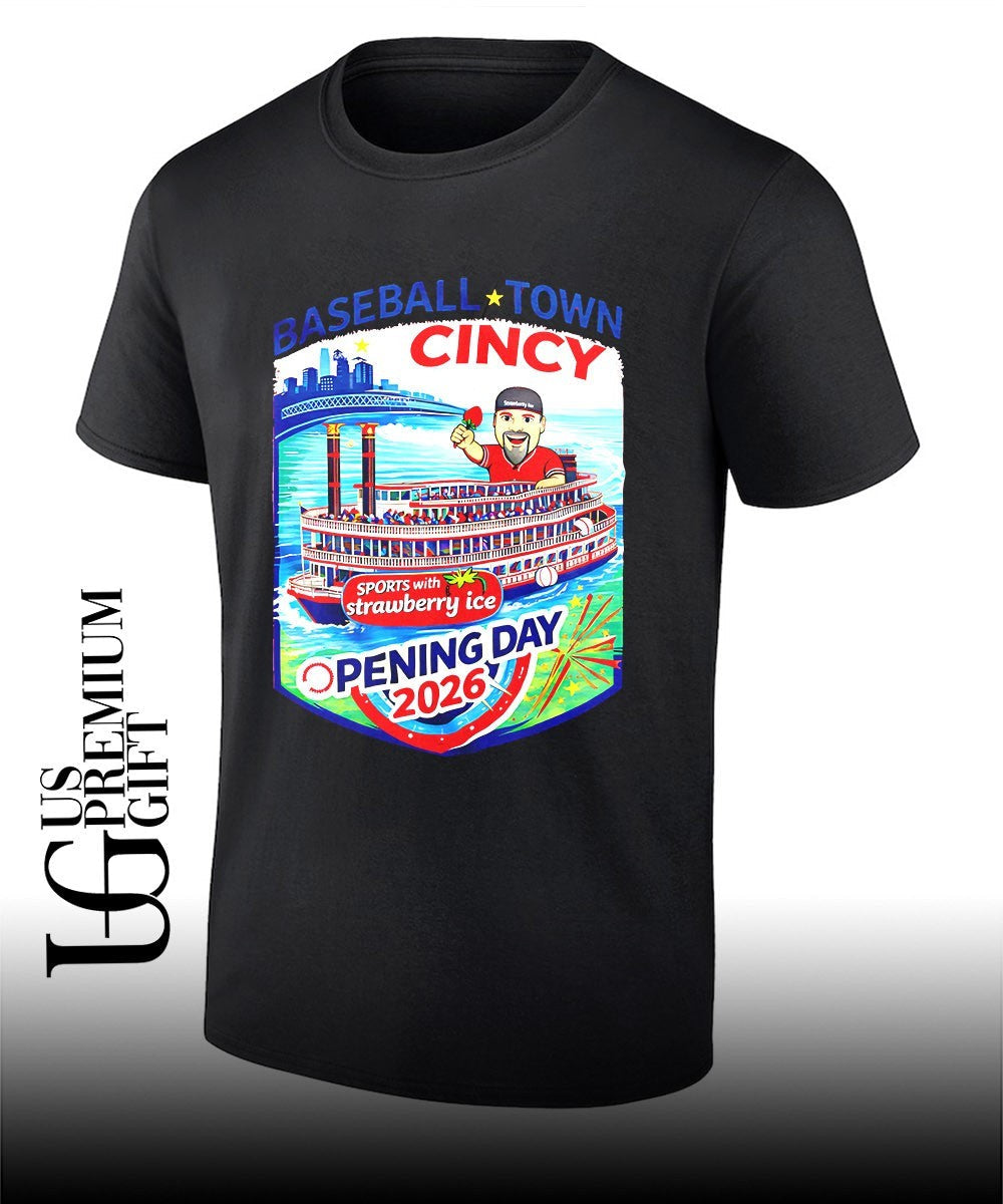 Opening Day with Strawberry Ice Baseball Town 2026 shirt