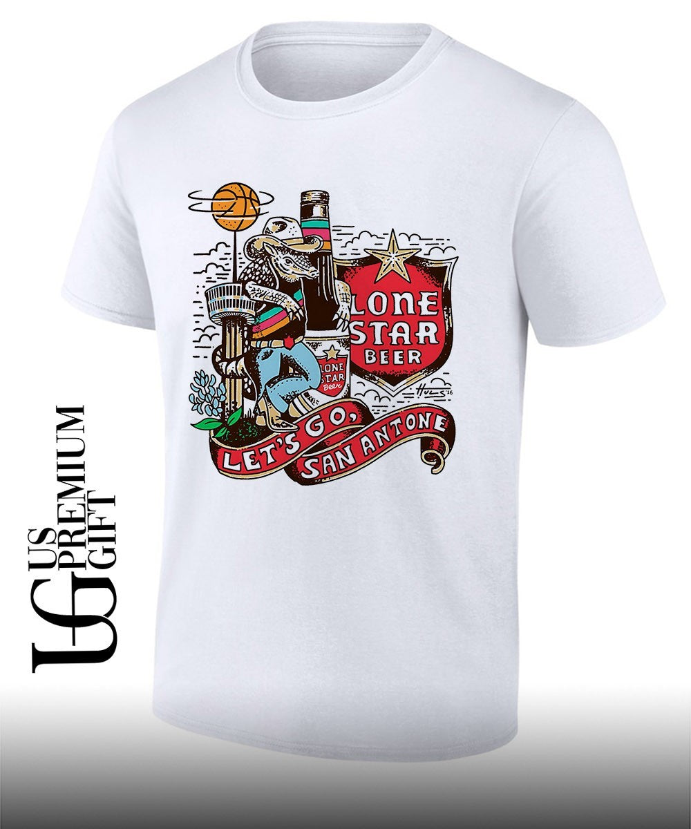 Opossum Let’s Go San Antonio Lone Star Beer shirt
