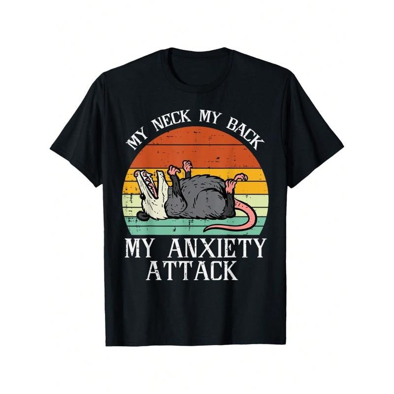 Opossum My Neck Back Anxiety Attack Possum Song Men T-Shirt Hoodie, Sweatshirt | HypeDripTees.com