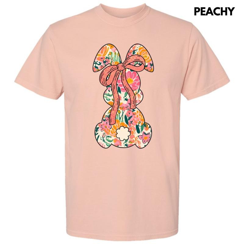 Orange Blooms Bunny Comfort Colors T-Shirt 'NLB' Hoodie, Sweatshirt | HypeDripTees.com