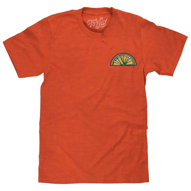 Orange Crush Soda Front and Back Print T-Shirt - Orange Heather Hoodie, Sweatshirt | HypeDripTees.com