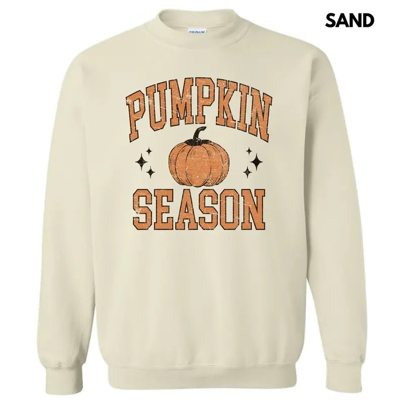 Orange Pumpkin Season Varsity Letter Sweatshirt 'NLB' T-Shirts, Hoodie | HypeDripTees.com
