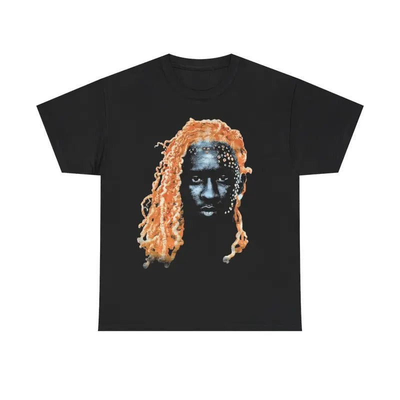 Orange Thugga Y2k 90s Hip-Hop Vibes Heavy Cotton Graphic T-Shirt Tshirt Shirt HipHop Rap Tee Casual Classic Menswear...