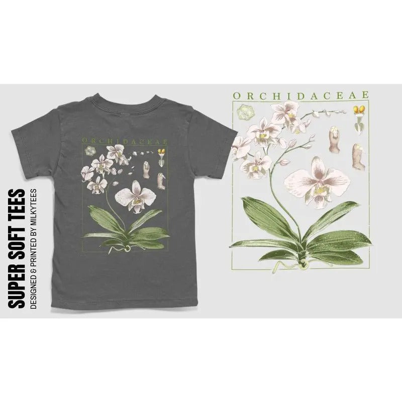 Orchid T-Shirt, Orchid Plant T-Shirt, Womens Graphic Plant T-Shirt, Comfortable Boho Hippy Graphic T-Shirt for Men and...