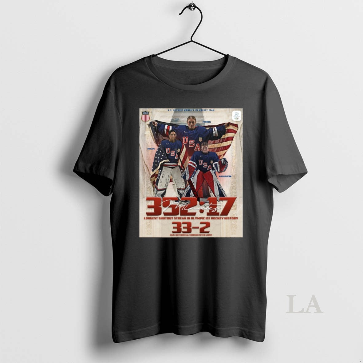Original 352 Minutes And 17 Seconds Longest Shutout Streak In Olympic Ice Hockey History 33 T-Shirts, Hoodie, Sweatshirt