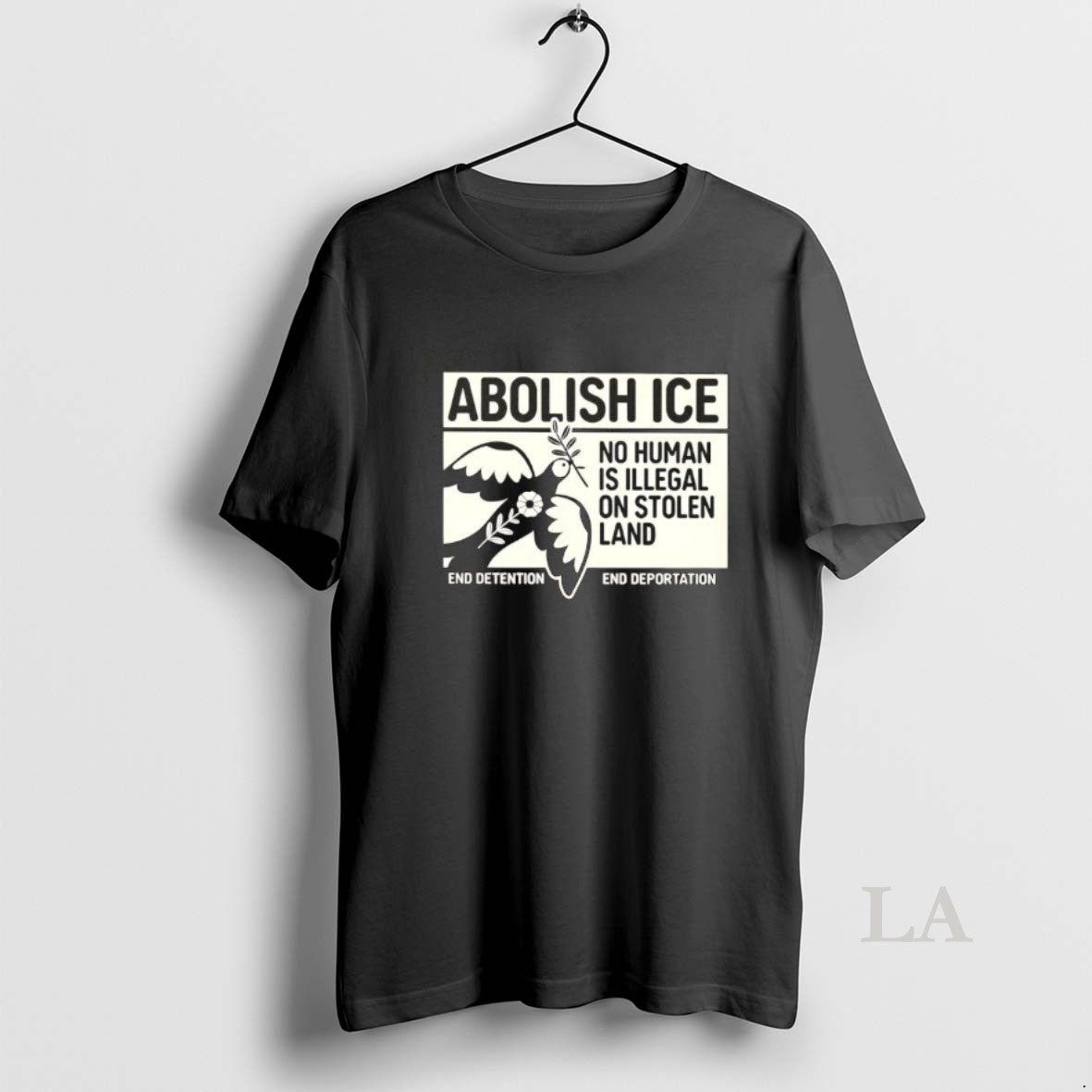 Original Abolish Ice No Human Is Illegal On Stolen Land End Detention End Deportation T-Shirts, Hoodie, Sweatshirt