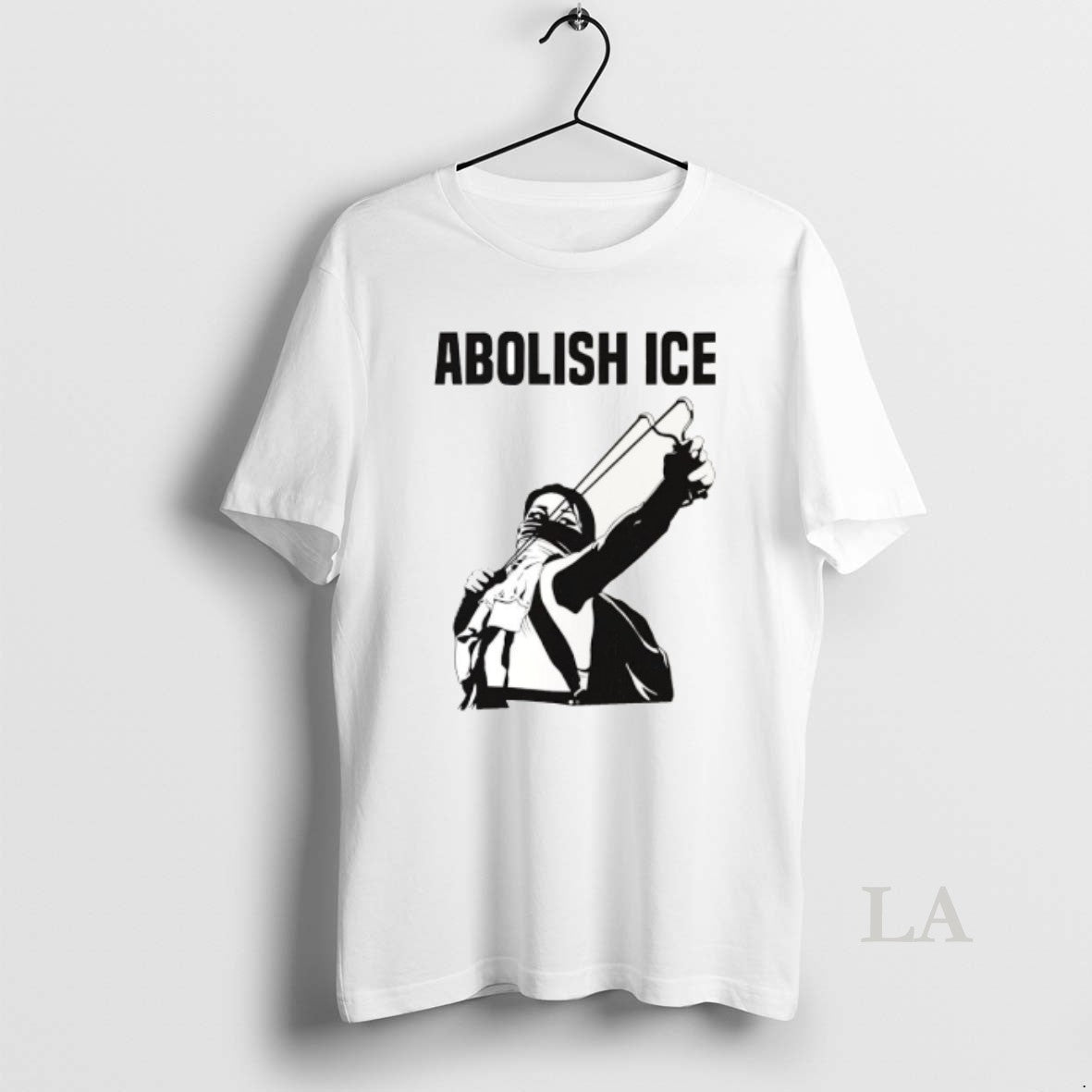 Original Abolish Ice Activist With Slingshot Graphic T-Shirts, Hoodie, Sweatshirt | HypeDripTees.com