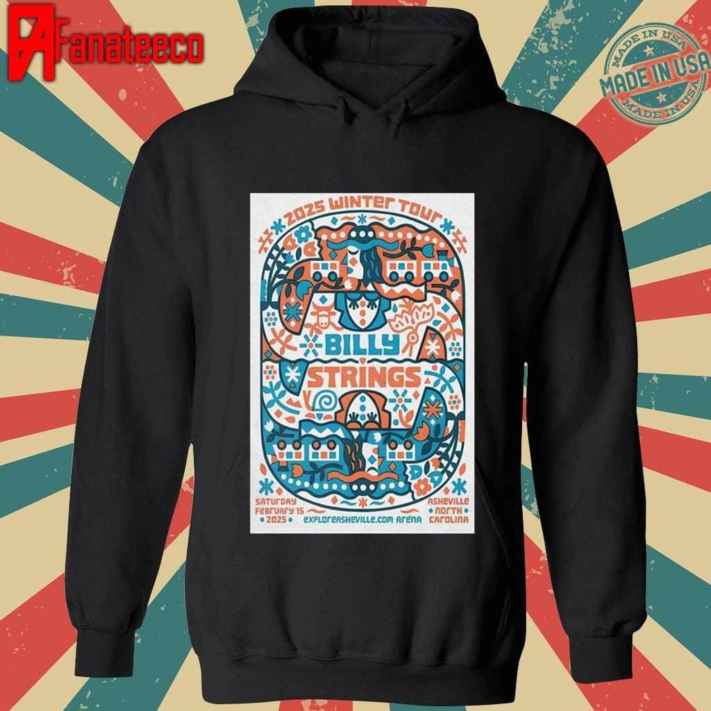 Original Billy Strings Winter Tour ExploreAsheville.com Arena, Asheville NC February 15, 2025 shirt