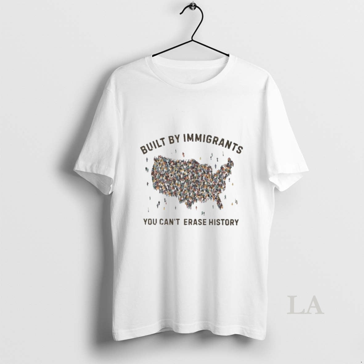 Original Built By Immigrants You Cant Erase History American Map T-Shirts, Hoodie, Sweatshirt | HypeDripTees.com