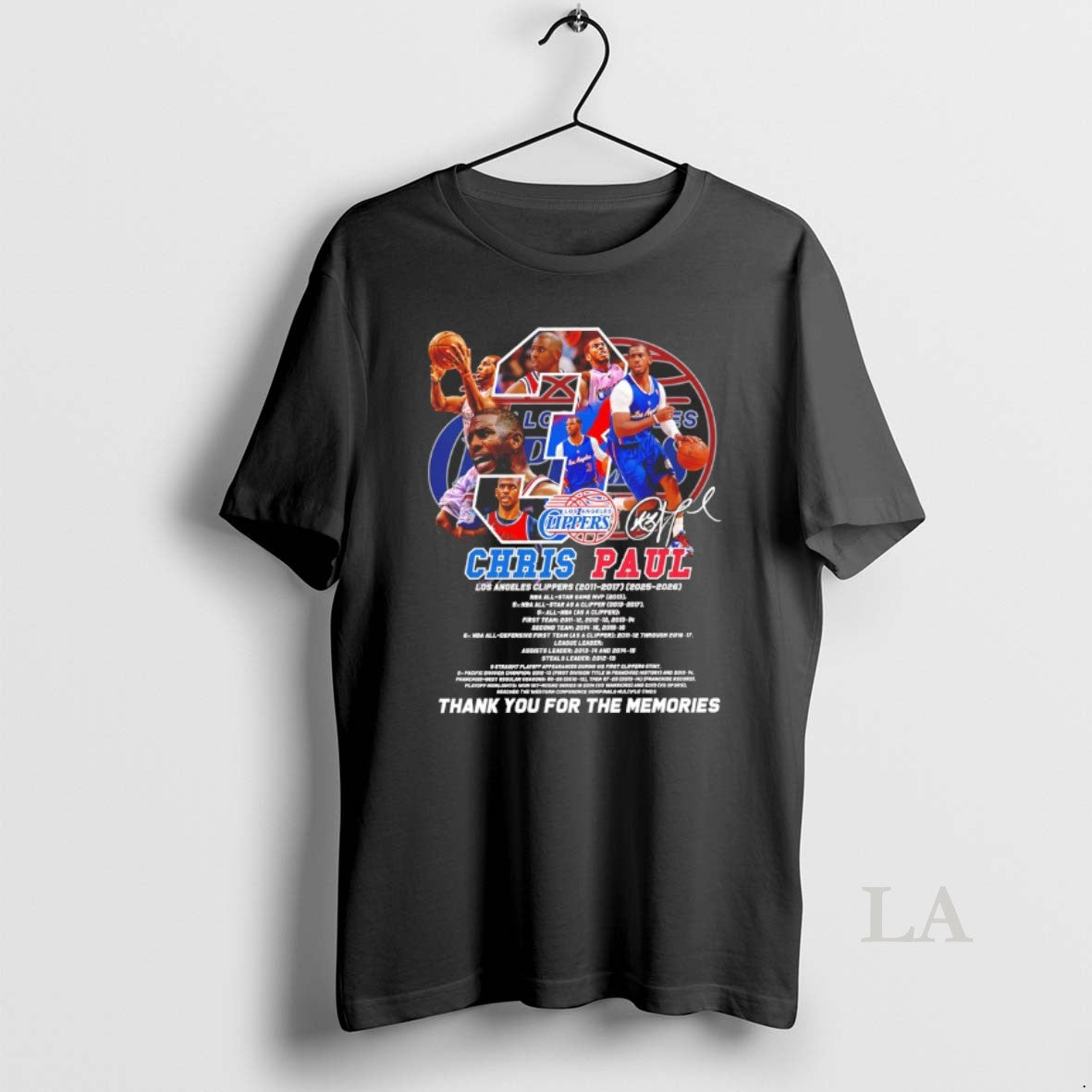 Original Chris Paul Los Angeles Clippers Thank You For The Memories T-Shirts, Hoodie, Sweatshirt | HypeDripTees.com